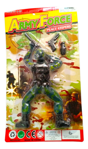Boneco Soldado Rasteja - Brinquedo Infantil Soldadinho