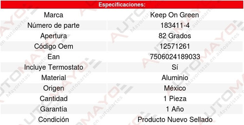 Toma Agua Cadillac Escalade 5.3l V8 02 Al 05 Kg 6242553