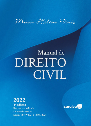 Manual de Direito Civil, de Diniz, Maria Helena. Editora Saraiva Educação S. A., capa mole em português, 2022