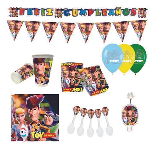 Kit De Fiesta Completo Toy Story Para Cumpleaños