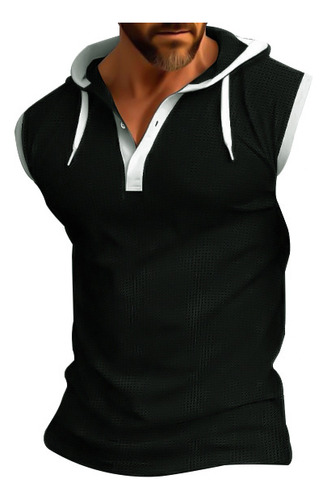 Chaleco Para Hombres Camiseta Sin Capucha Y Sin Mangas