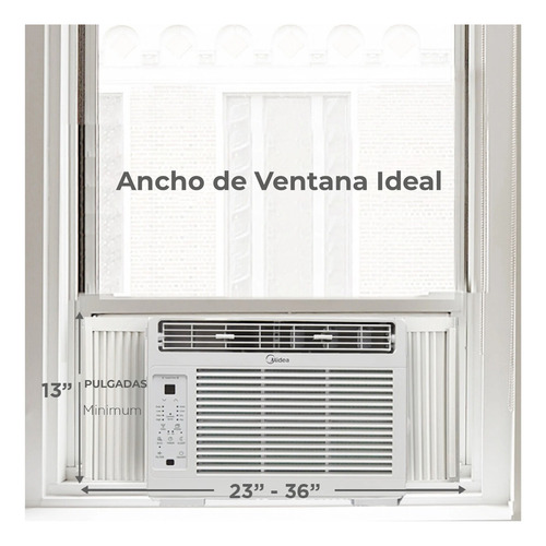 Aire Acondicionado De Ventana Midea 5000 Btu Control Remoto
