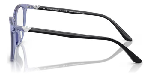 Lentes Emporio Armani Ea3249u Colores Oftalmicos Color 6200 Shiny Transparent Blue