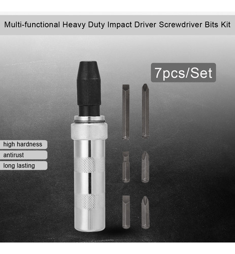 Destornilladores De Impacto Herramientas 7 Pcs Multiusos