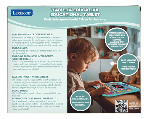Tablet Bilingüe Abc Con Panel Táctil Y Led