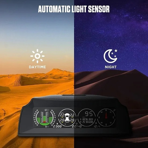Medidor De Pendiente Gps Tpms X91 Autool Hud 3 En 1