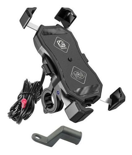 12v Motocicleta Qc3.0 Usb Qi Inalámbrico Cargador Soporte De