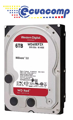 Disco Duro 6tb Western D Sata 3.5'' 5400rpm Red Nas 24/7 New