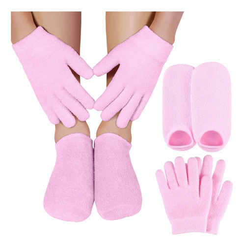 Set De Calcetines Y Guantes De Gel Humectante Para Manos Y P