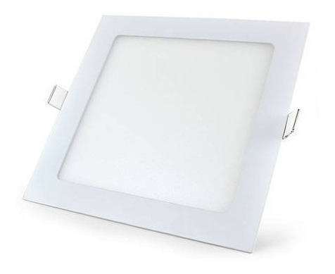 Imagen 3 de 7 de Panel Led De Embutir Cuadrado Blanco 12w Interelec