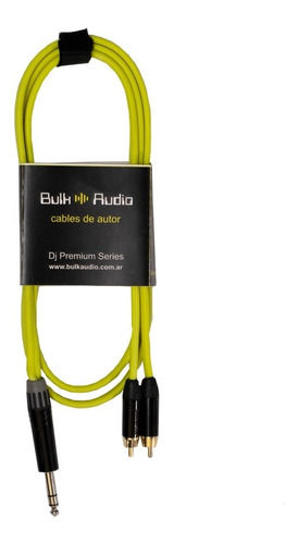 Cable Audio Plug Trs 1/4  A 2 Rca - Bulkaudio - Studio 1mt
