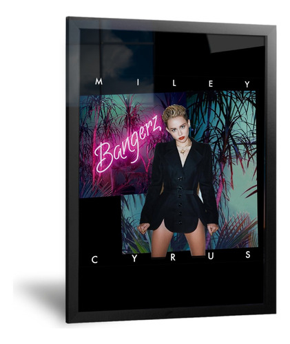 Cuadro Miley Cyrus Bangerz, 40x60 Decoracion. Quaddros