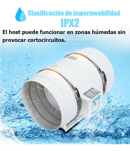 Potente Extractor De Aire Industria Cocina Silencioso De 4 Pulgadas