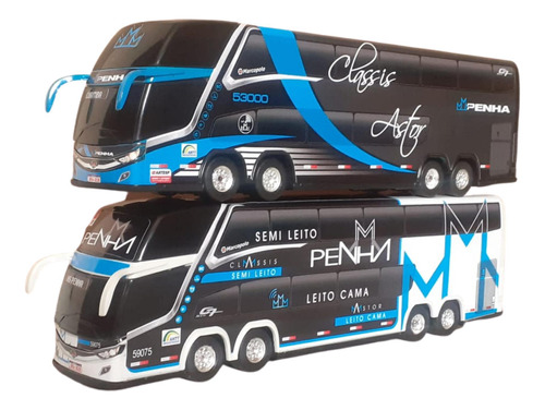 Kit Penha  Carrinho Ônibus 2 Andares 30cm