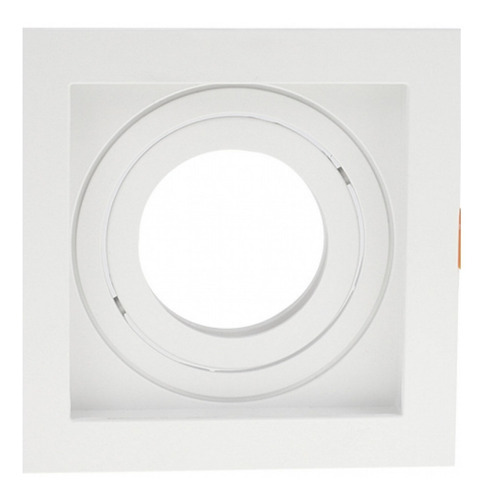 Spot Recuado De Embutir Quadrado Móvel Ar70 Branco Taschibra 110V/220V