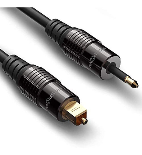 Fospower (3 Pies) Cable De Audio De 24 K Enchapado En Oro A