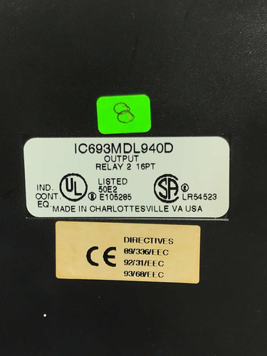 Ge Fanuc Ic693mdl940d Mod De Salidas Ic693mdl940 8 (Usado)