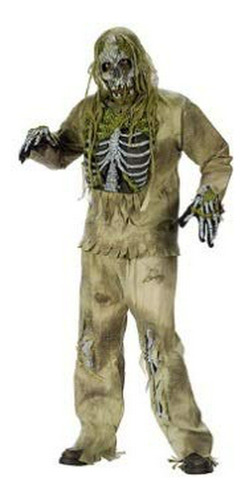 Esqueleto Del Zombi Funworld Masculino, De Color Amarillo Ve