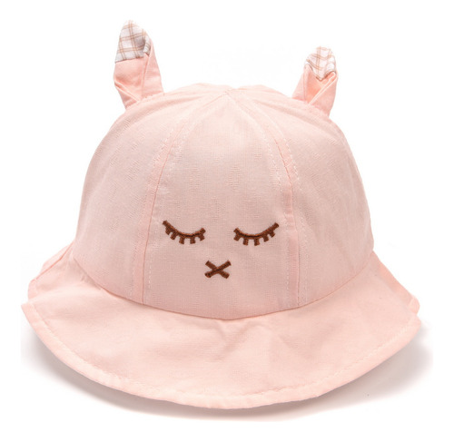 Gorro Piluso Infantil Liso Con Orejitas Verano Niñas