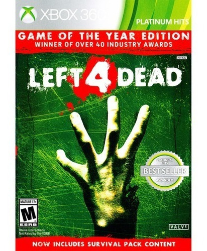 Jogo Left 4 Dead 1 Goty - Xbox 360 - Novo - Mídia Física