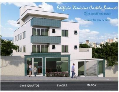 Imagem 1 de 3 de Apartamento Com Área Privativa Com 3 Quartos Para Comprar No Itapoã Em Belo Horizonte/mg - 8332