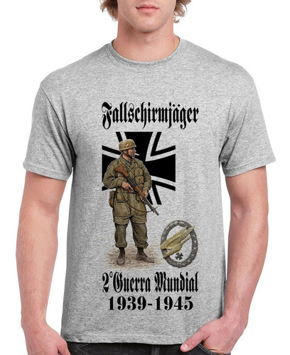 Paracaidistas Alemanes - Wehrmacht / Remera Unisex (gris)