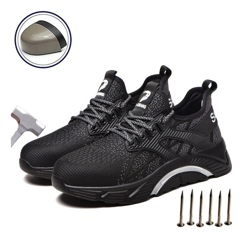 Tenis Industriales Hombre Seguridad Trabajo Casquillo Jb662