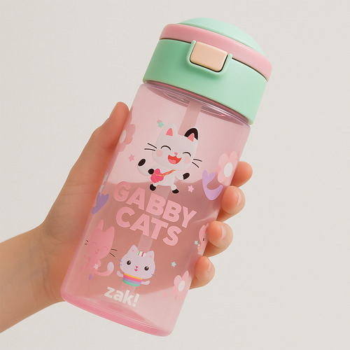Botella De Agua Ligera Con Manija Para Niños Varios Diseños Gabby Dollhouse 1555-3256