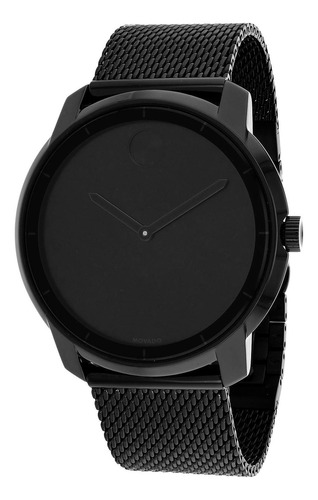 Movado Reloj Negro De Cuarzo Suizo Bold Analog Display Par