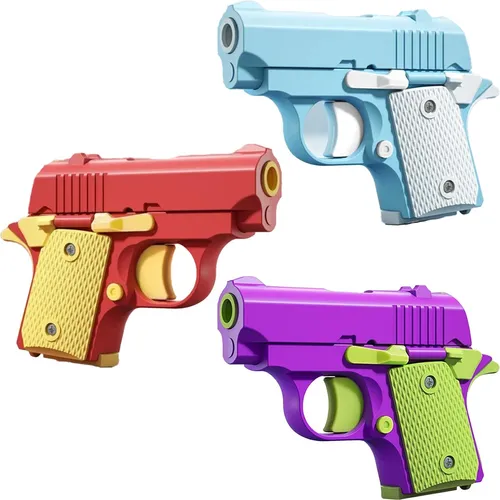 3 Mini Arma Pistola 1911 Didactica 3d Fidget Gun Toy Juguete