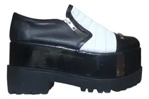 Comprar Zapato Zapatilla De Mujer De Cuero Plataformas Altas 39 40