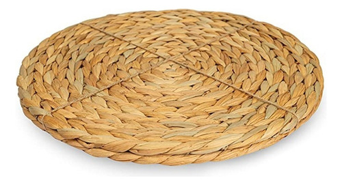 Individual De Mimbre Posa Plato Circular Salvamantel 38 Cm