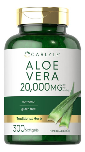 Aloe Vera 10000 Mg Carlyle 300 Capsulas Blandas