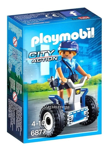 Playmobil Mujer Policia Subway 6877 Original Scarlet Kids 