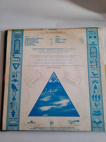 Guru Josh - Infinity Vinilo 1990 (Usado)