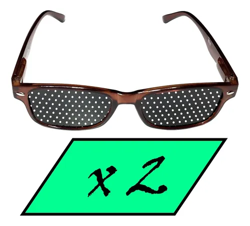 Gafas Estenopeicas Con Agujeritos, Mejoran Tu Vision 2 Unid