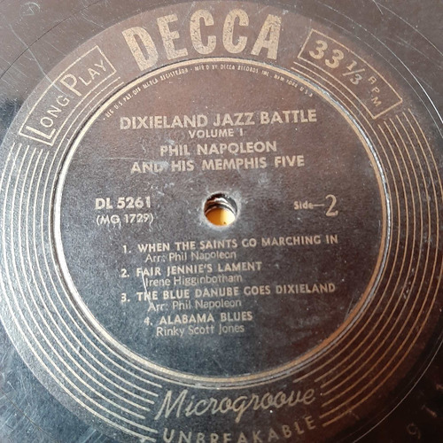 Sin Tapa Microsurco Daily Napoleon Dixieland Jazz Vol 1  Vm0