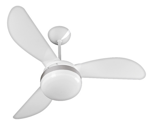 Ventilador de teto Ventisol Fênix branco e silver com 3 pás cor  branco de  plástico, 96 cm de diâmetro 220 V