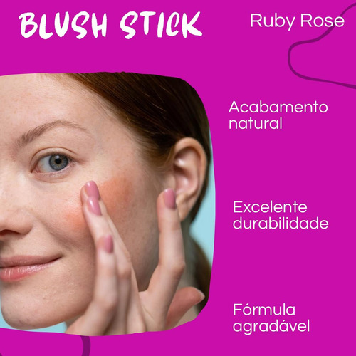 Blush Stick Bastão Ruby Rose Solar Orange