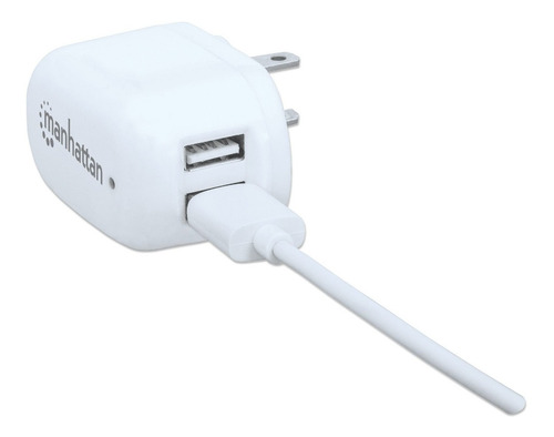 Cargador Usb 2 Puertos 2.1amp Manhattan 101738 Kt 