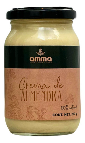 Crema De Almendras Natural Untable Sin Azúcar Amma