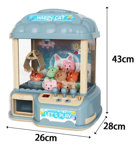 Mini Máquina Expendedora Claw Machine Arcade Game Blue 20 Do
