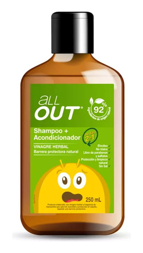 All Out Shampoo Y Acondicionador 250ml