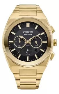 Reloj Citizen Axiom Sc Ca4582-54e Para Hombre Color de la correa Dorado Color del bisel Dorado Color del fondo Negro