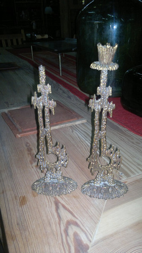 Candelabros Ceremoniales Antiguos Arte Sagrado Judio