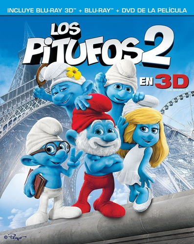Los Pitufos 2 Pelicula 3d + Bluray + Dvd Masterizada 4k