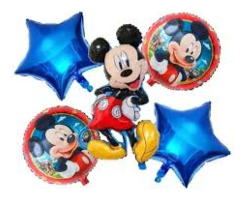 Globos Disney Cumpleaños Mickey Mouse Metalizados