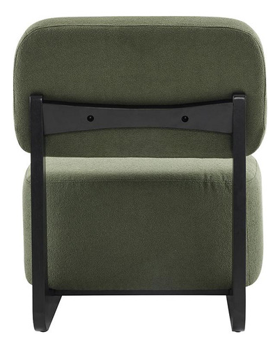 Poltrona Molise Bouclé Rivatti Cor Verde oliva