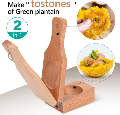 Tostonera De Madera Plátano, Prensa De Plátano Verde,...
