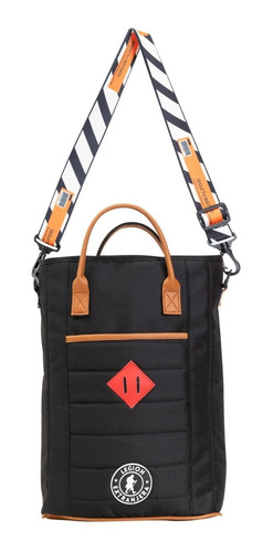 Imagen 3 de 7 de Mochila Matera Rambo Salta Porta Notebook Pop Negro